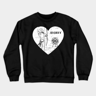 Love Archery Mom Dad Archer Bowman Arrow Bow Target Arc Crewneck Sweatshirt